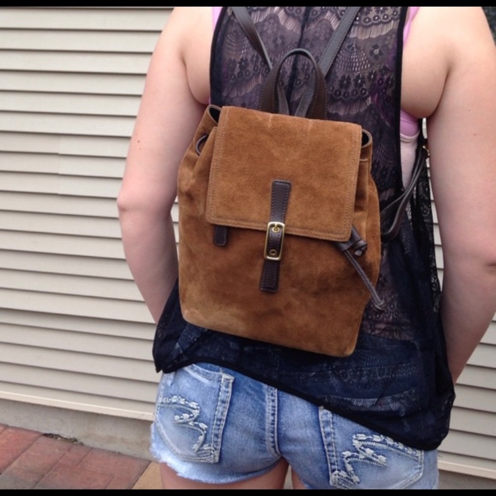 ✨GORGEOUS✨ Suede Coach Backpack ✨!!